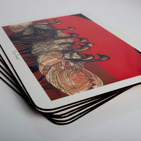 Jason Placemats Set Of 6 Featuring Australian Indigenous Art - Picture 1 of 7